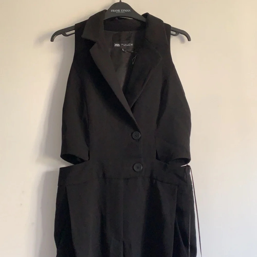 NWOT Zara | Blazer Style Jumpsuit with cutouts - Picture 11 of 17